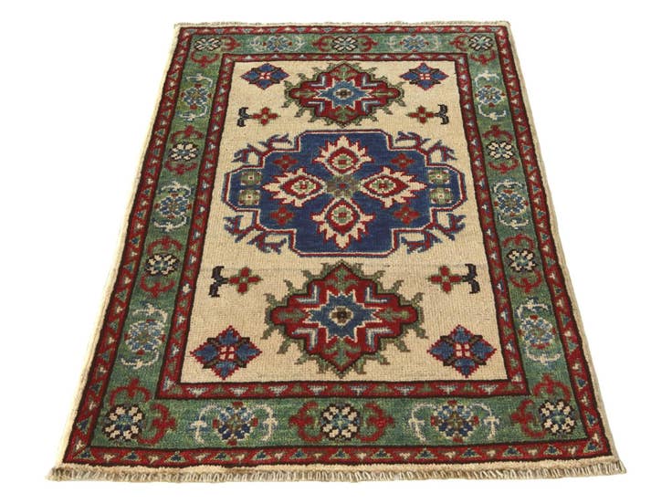 Detail image of 2' x 3' 1 Hand Knotted Kazak Rug
