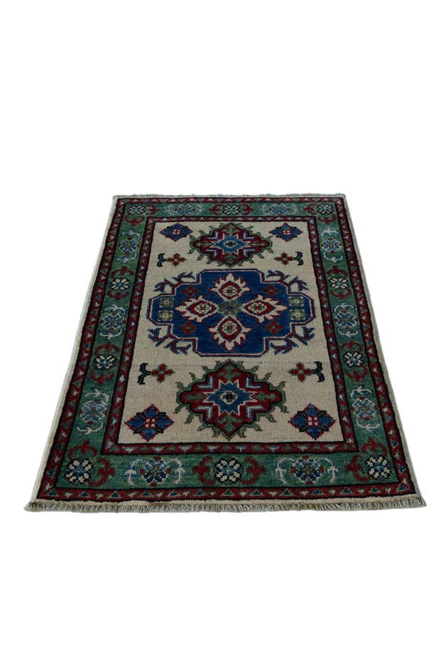 Detail image of 2' x 3' 1 Hand Knotted Kazak Rug
