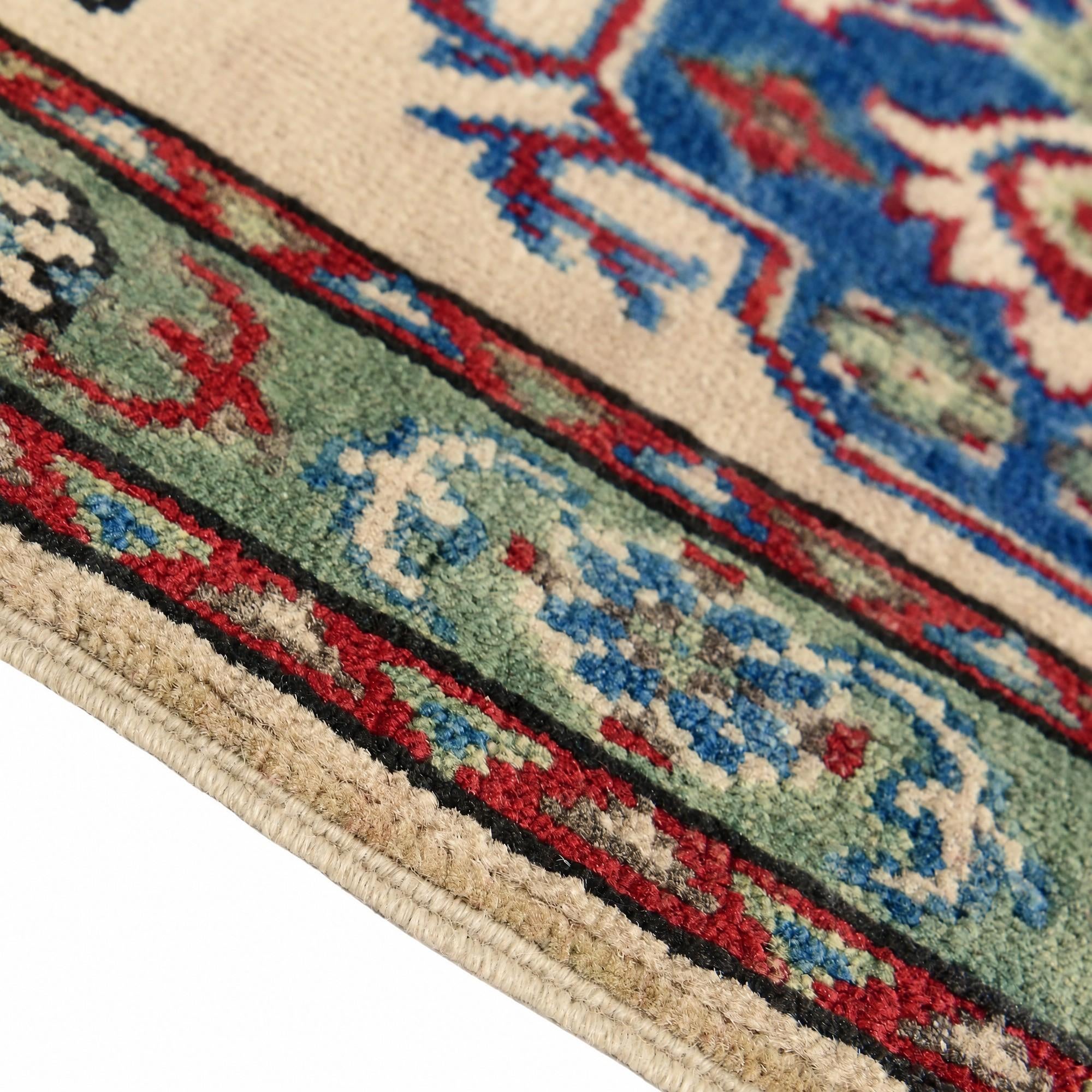 60cm x 95cm Hand Knotted Kazak Rug