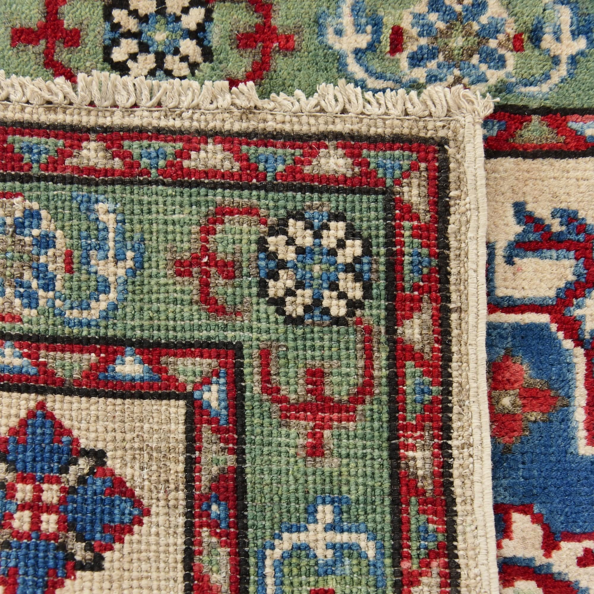 60cm x 95cm Hand Knotted Kazak Rug