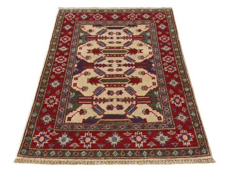 Detail image of 2' x 3' 3 Hand Knotted Kazak Rug
