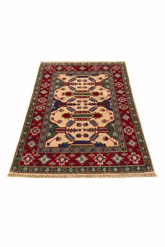 Detail image of 2' x 3' 3 Hand Knotted Kazak Rug