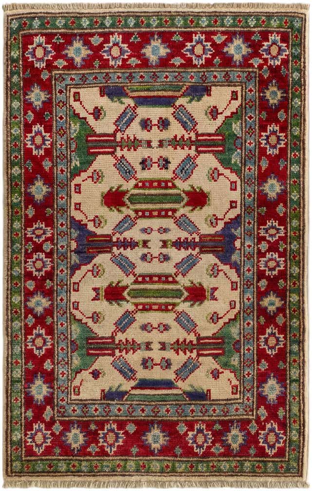2' x 3' 3 Hand Knotted Kazak Rug
