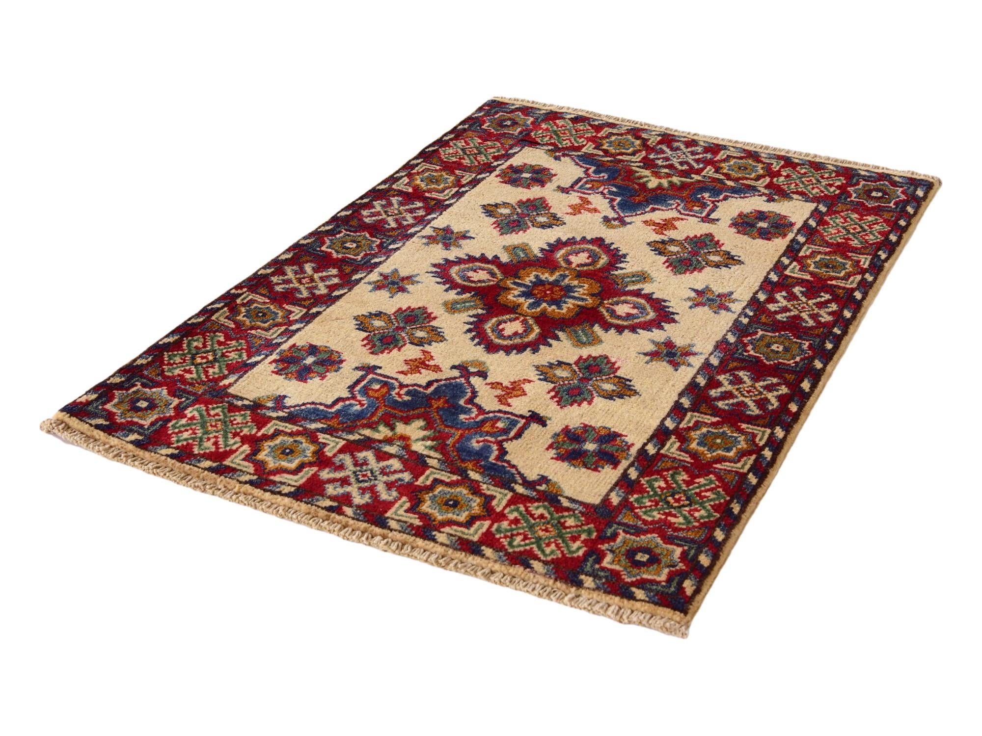 2' x 3' 1 Hand Knotted Kazak Rug