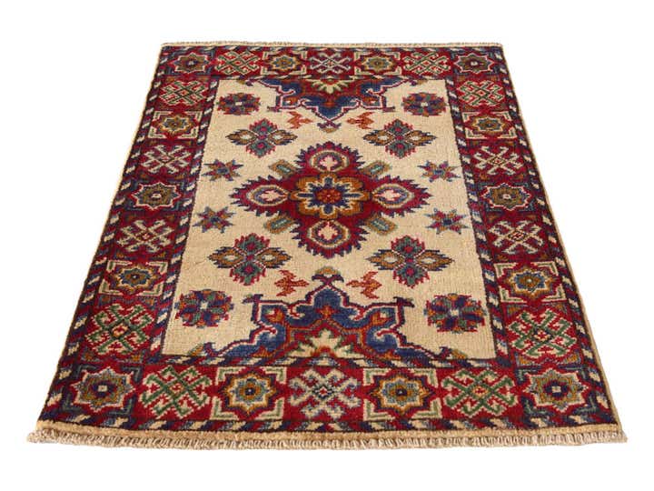 2' x 3' 1 Hand Knotted Kazak Rug