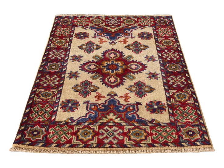 Detail image of 2' x 3' 1 Hand Knotted Kazak Rug