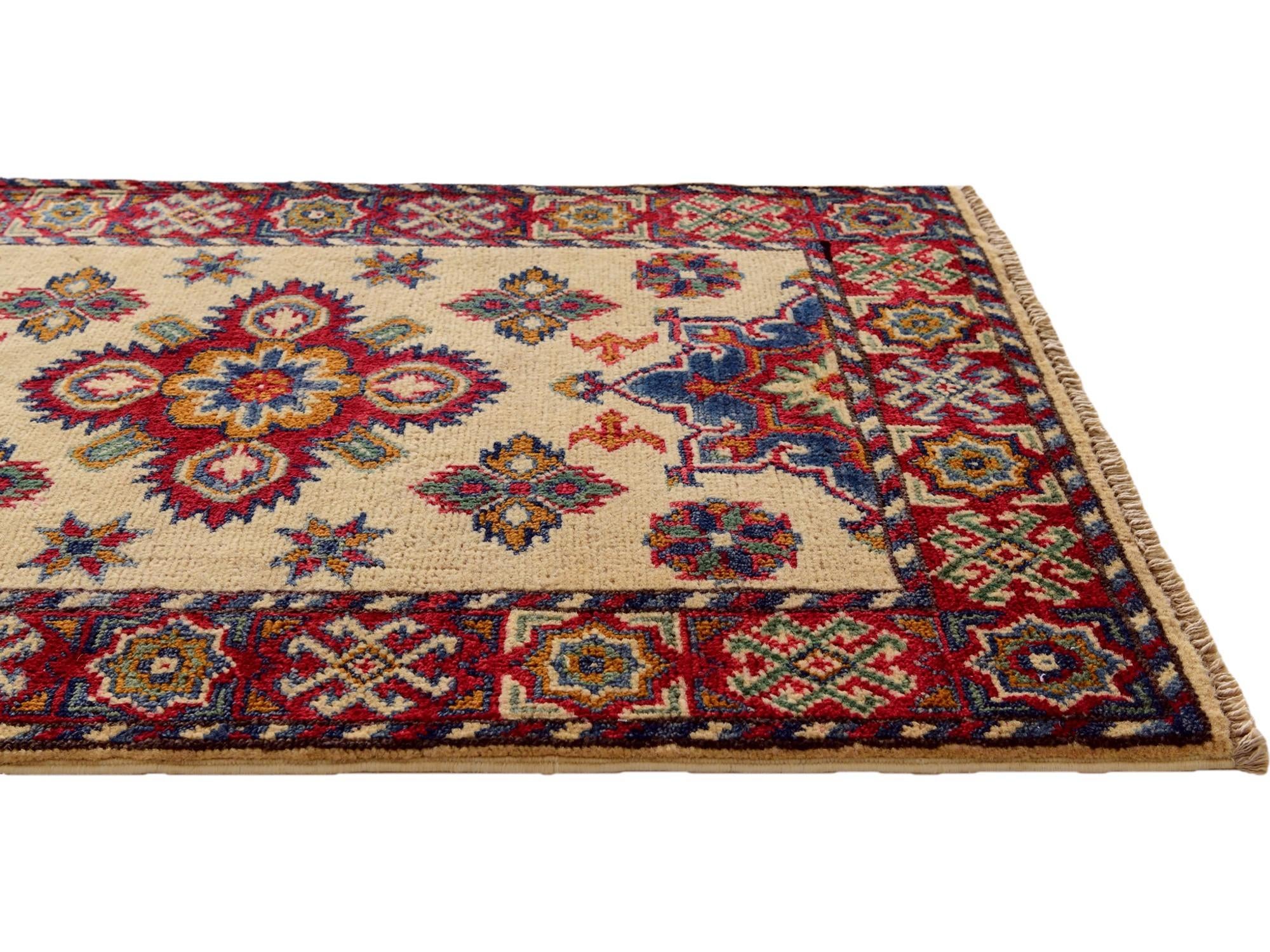 2' x 3' 1 Hand Knotted Kazak Rug