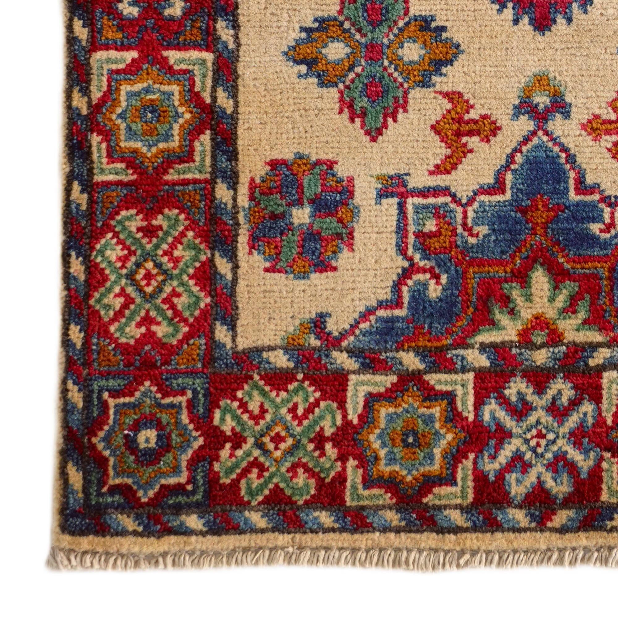 2' x 3' 1 Hand Knotted Kazak Rug