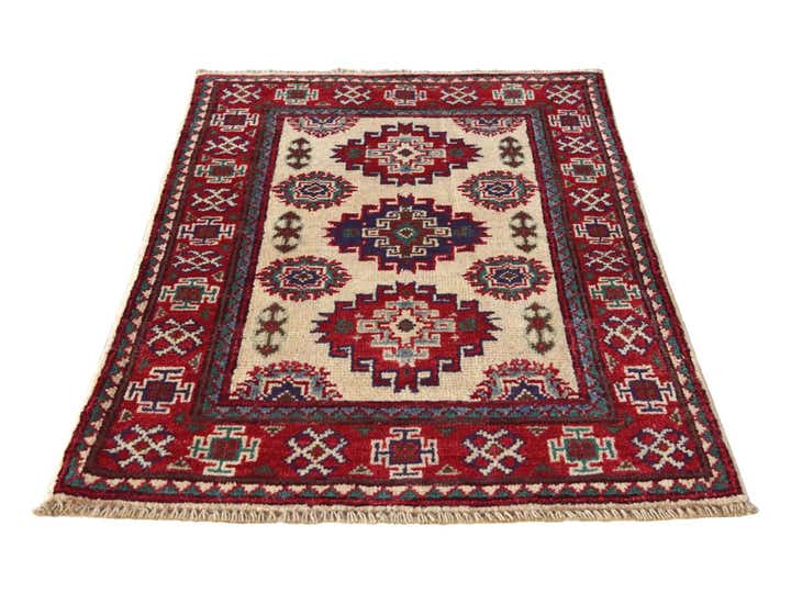 2' x 3' 1 Hand Knotted Kazak Rug
