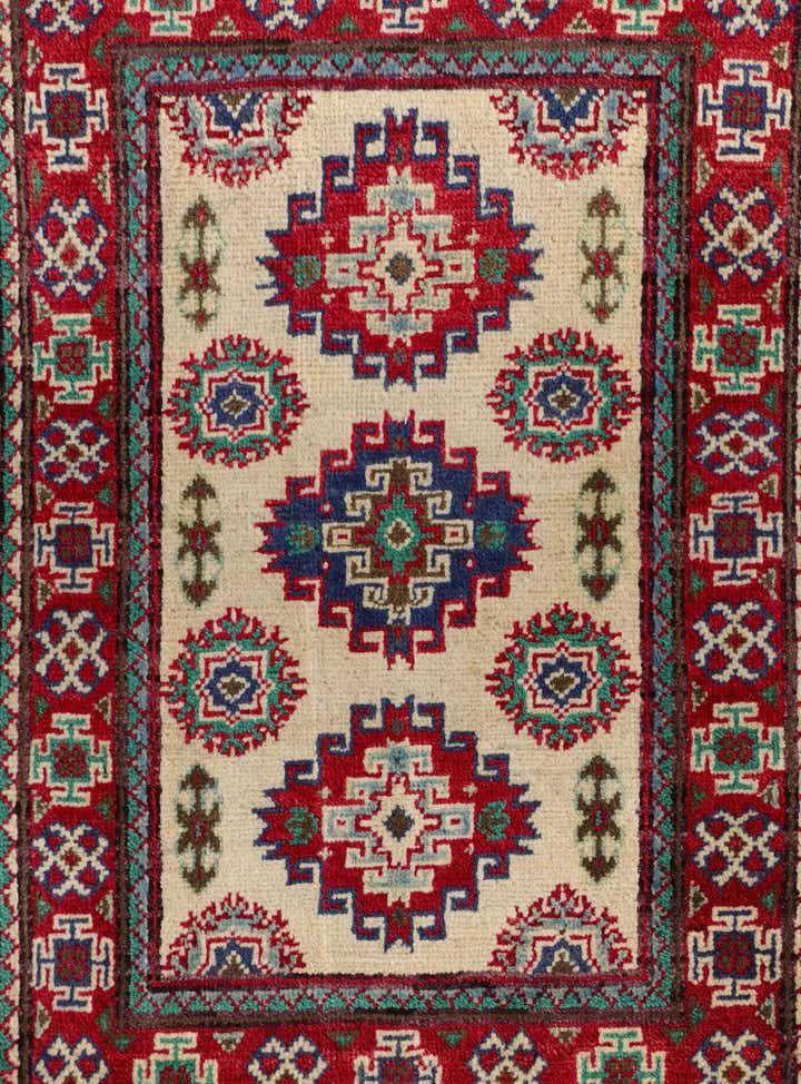 2' x 3' 1 Hand Knotted Kazak Rug