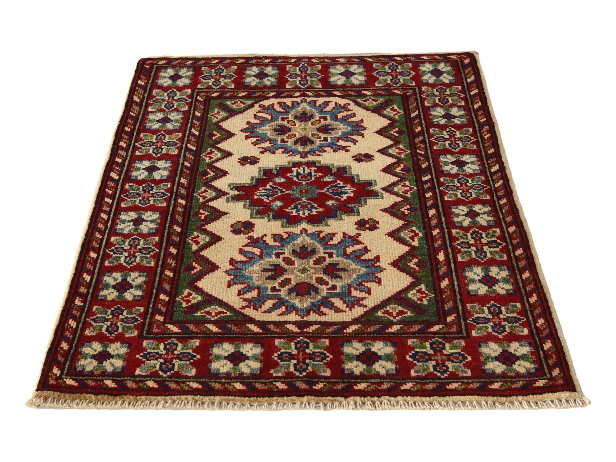 2' 2 x 3' Hand Knotted Kazak Rug