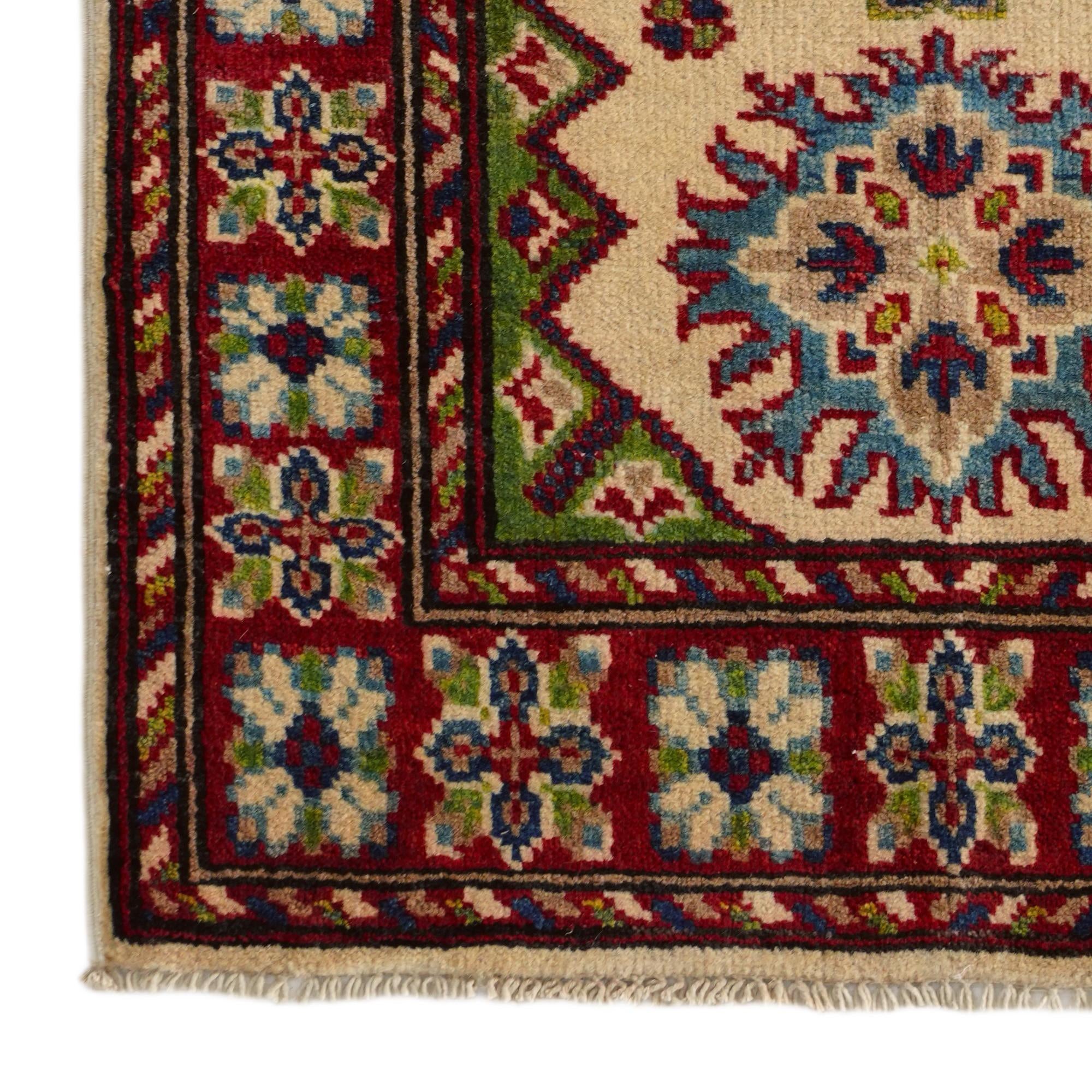 2' 2 x 3' Hand Knotted Kazak Rug