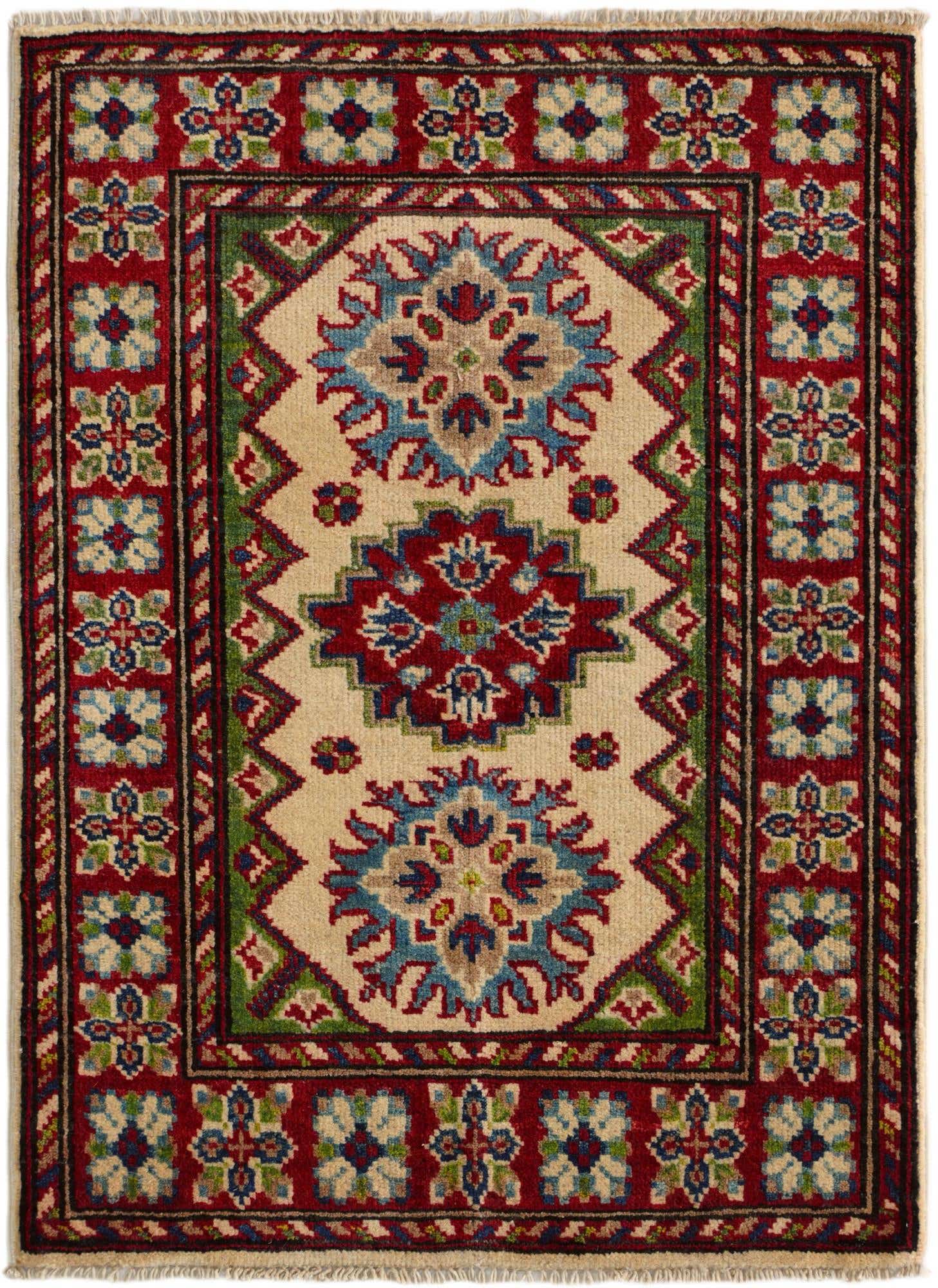 2' 2 x 3' Hand Knotted Kazak Rug