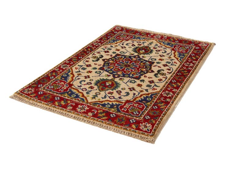 Detail image of 2' 1 x 3' Hand Knotted Kazak Rug