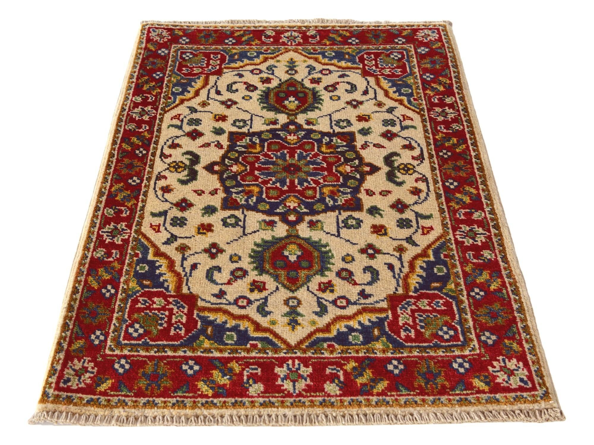 2' 1 x 3' Hand Knotted Kazak Rug