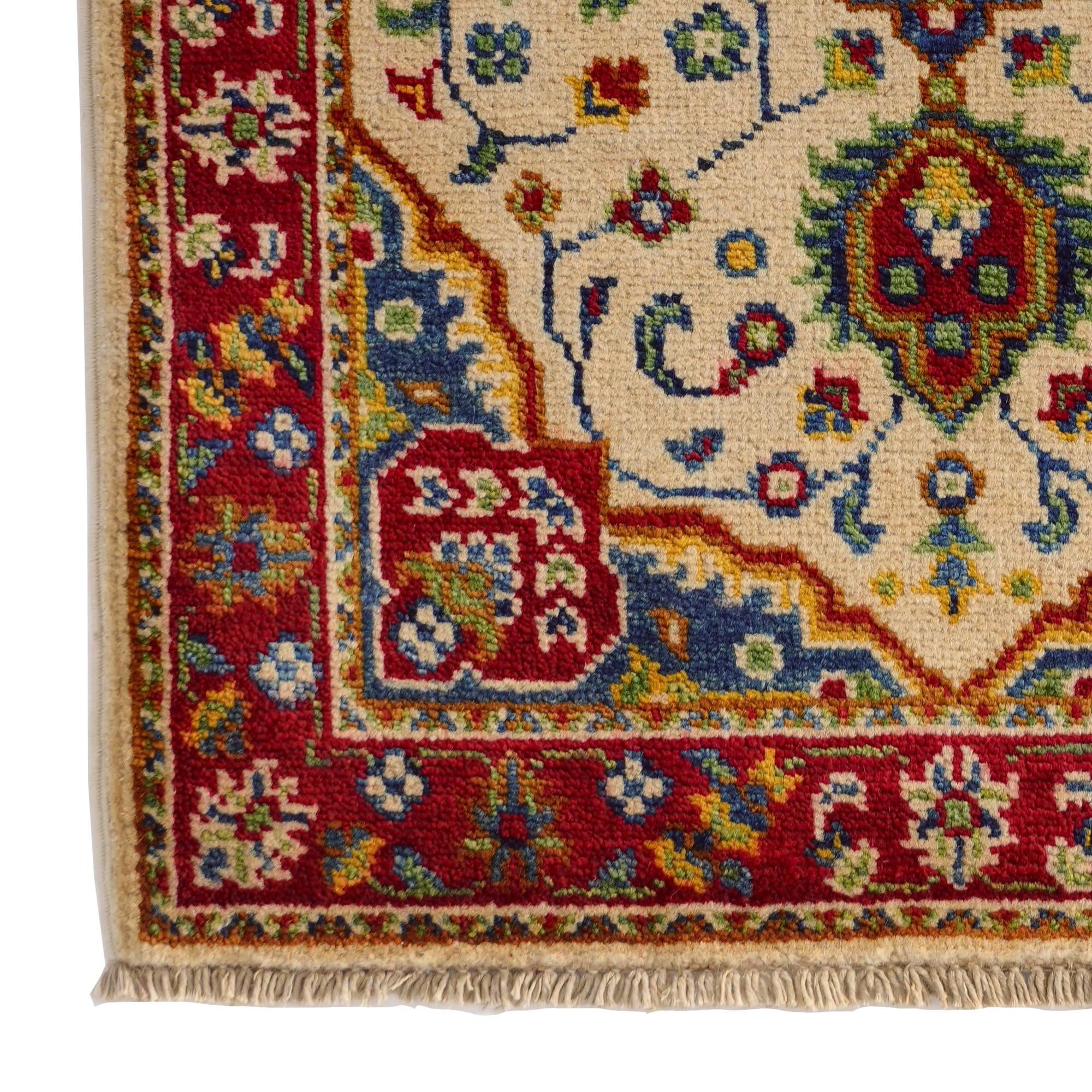 2' 1 x 3' Hand Knotted Kazak Rug