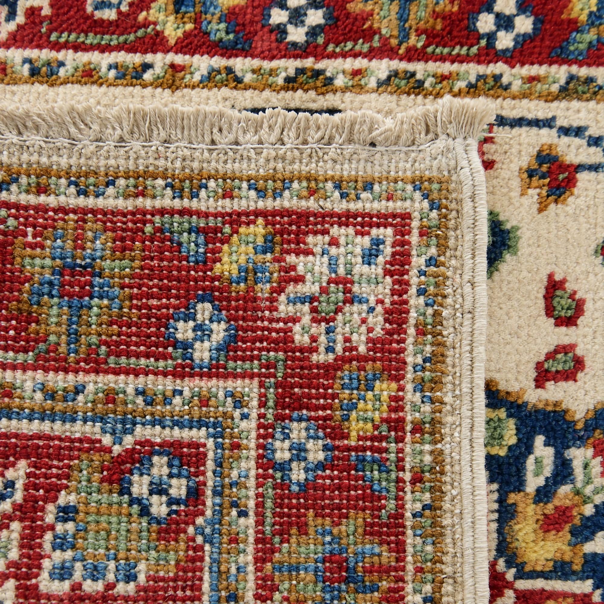 65cm x 90cm Hand Knotted Kazak Rug