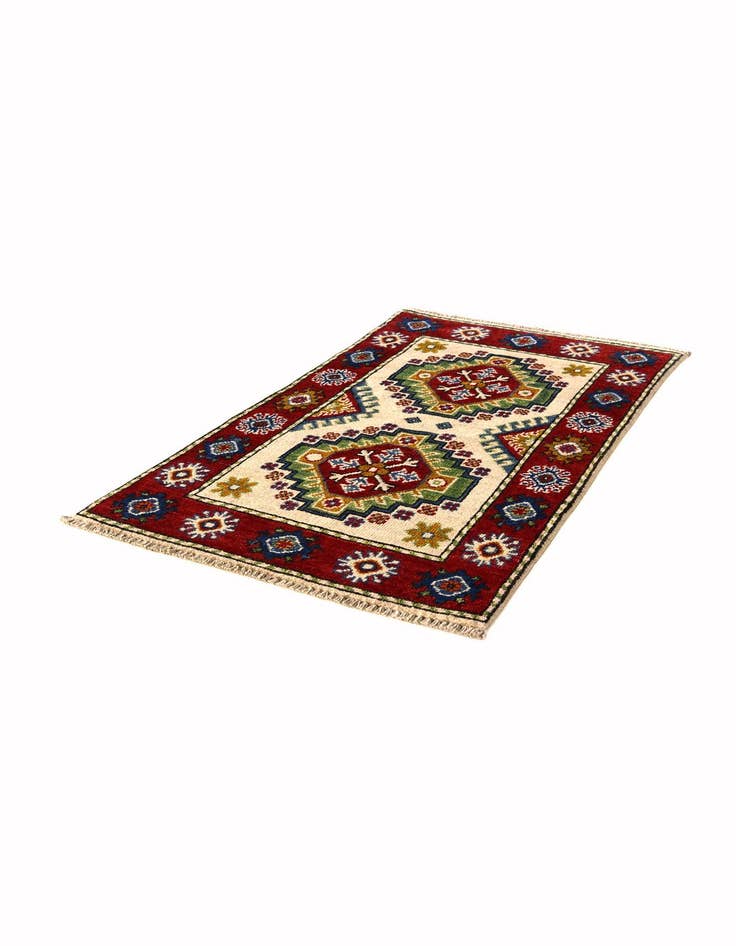 Detail image of 2' x 3' 4 Hand Knotted Kazak Rug