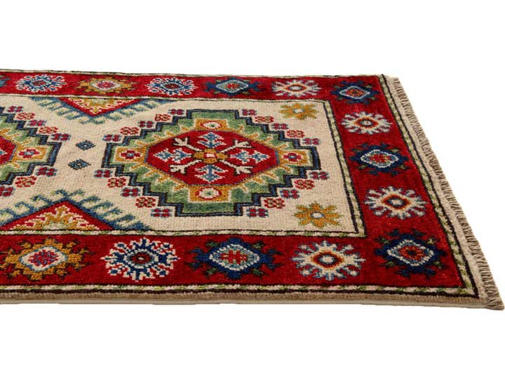 2' x 3' 4 Hand Knotted Kazak Rug