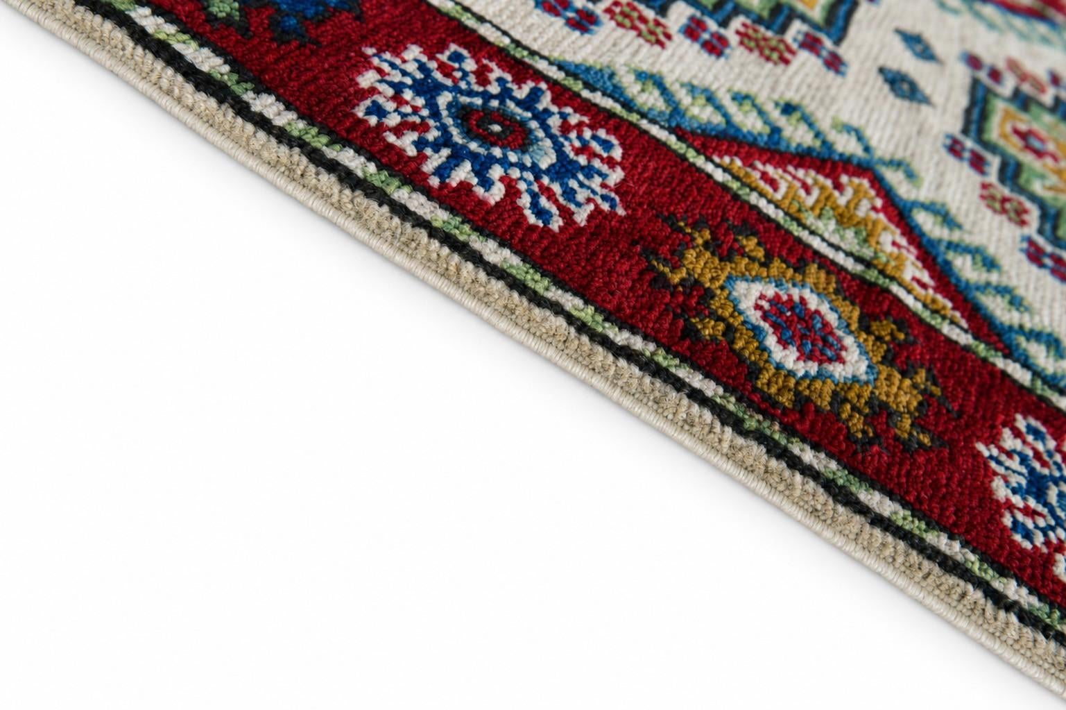 60cm x 100cm Hand Knotted Kazak Rug