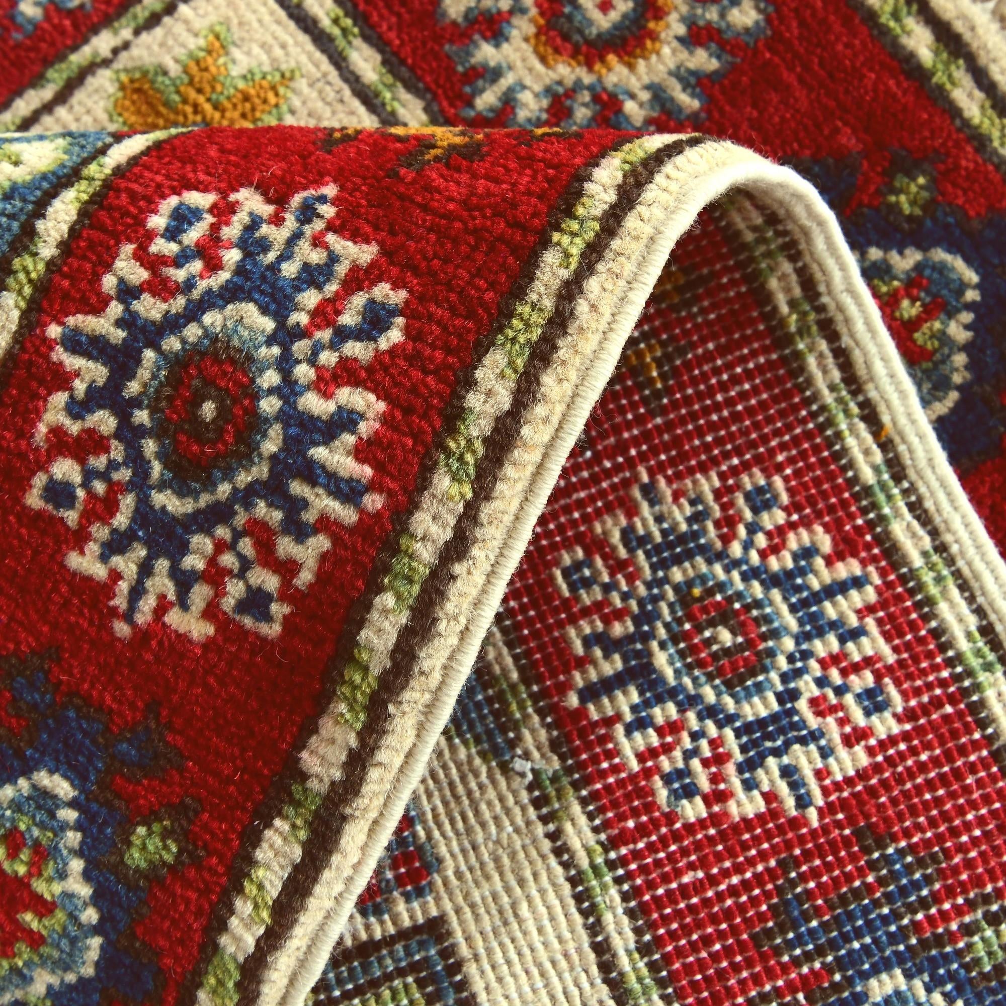 2' x 3' 4 Hand Knotted Kazak Rug