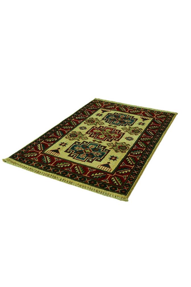 2' x 3' Hand Knotted Kazak Rug