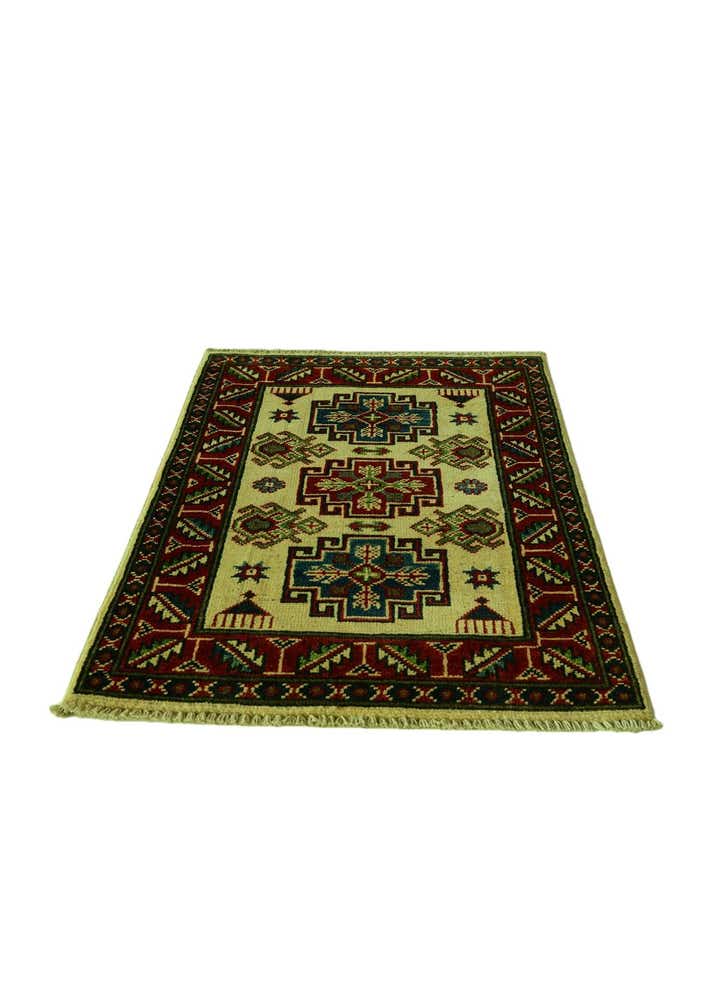 2' x 3' Hand Knotted Kazak Rug