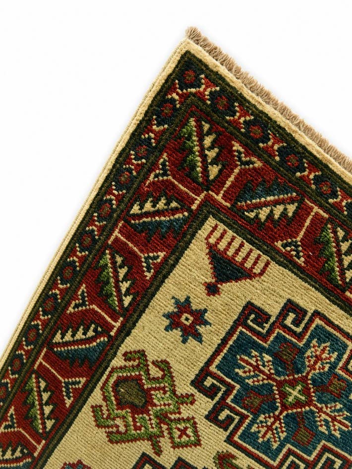 Detail image of 2' x 3' Hand Knotted Kazak Rug