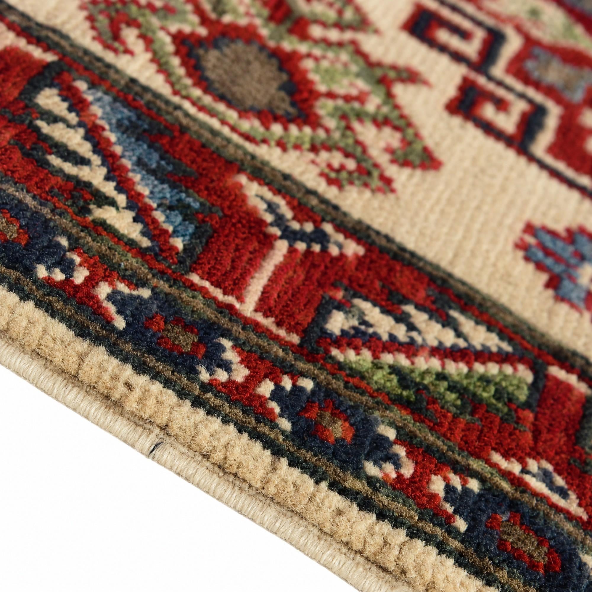 60cm x 90cm Hand Knotted Kazak Rug