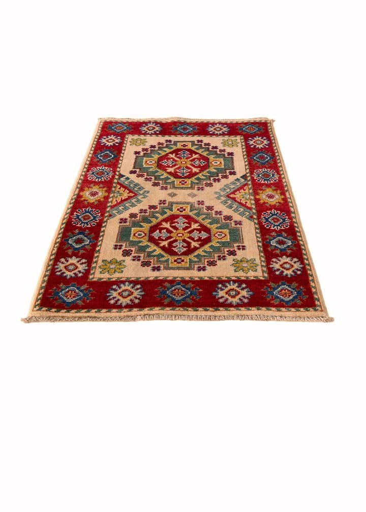 2' x 3' 2 Hand Knotted Kazak Rug