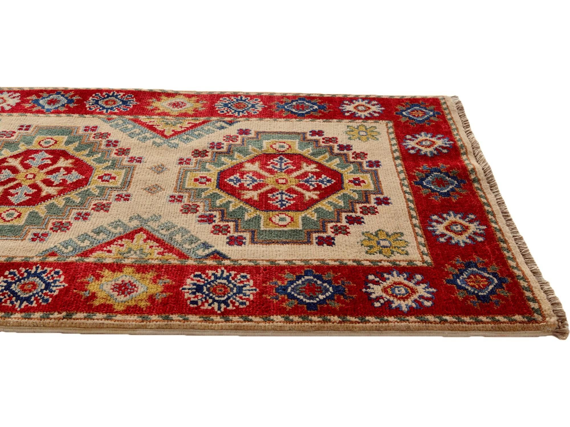 2' x 3' 2 Hand Knotted Kazak Rug