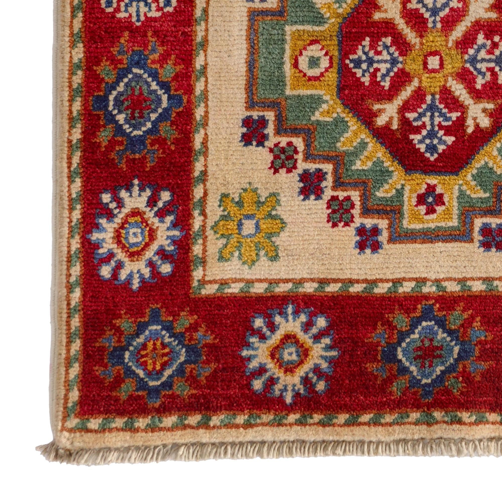 2' x 3' 2 Hand Knotted Kazak Rug