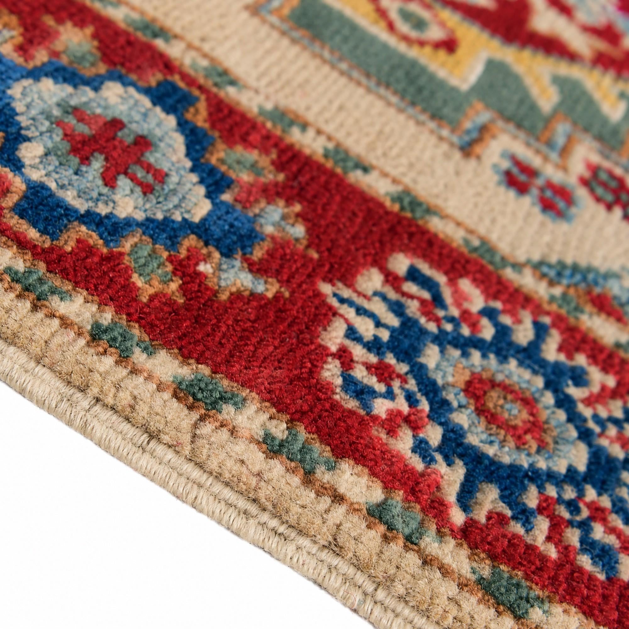 60cm x 95cm Hand Knotted Kazak Rug
