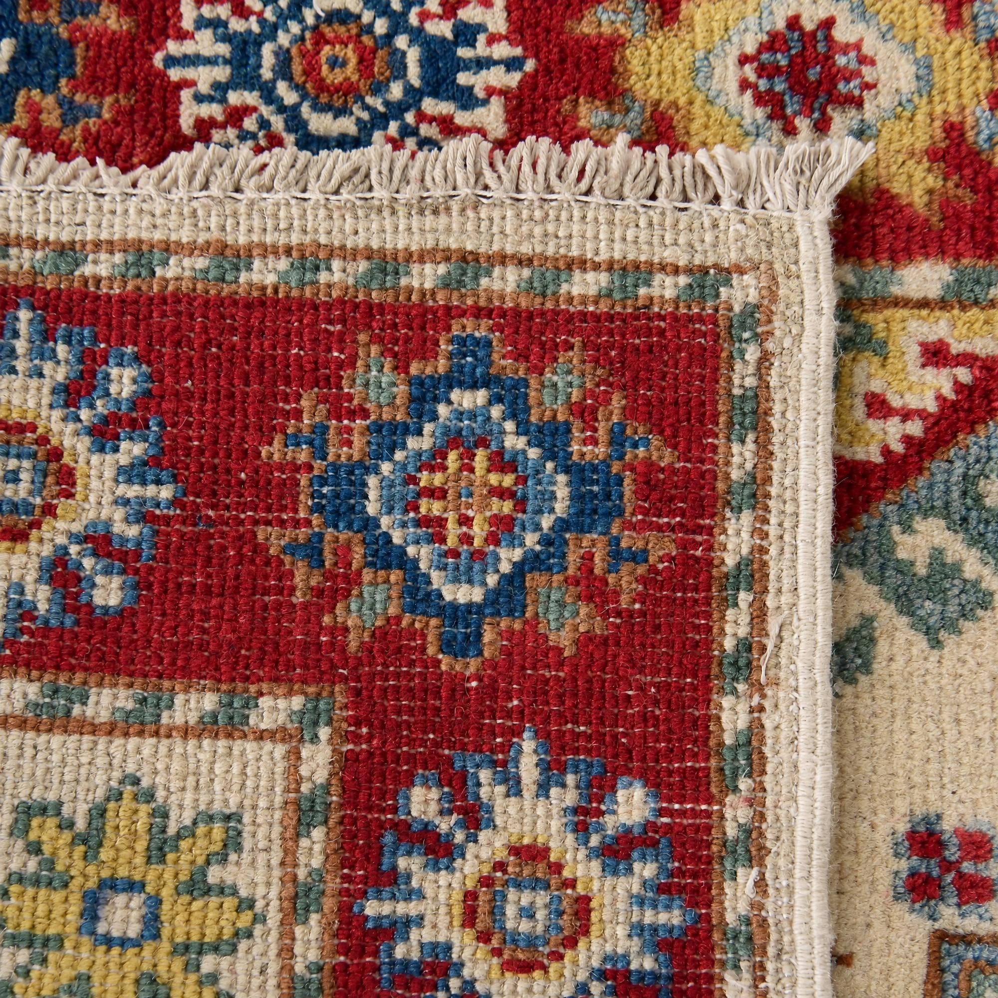 60cm x 95cm Hand Knotted Kazak Rug