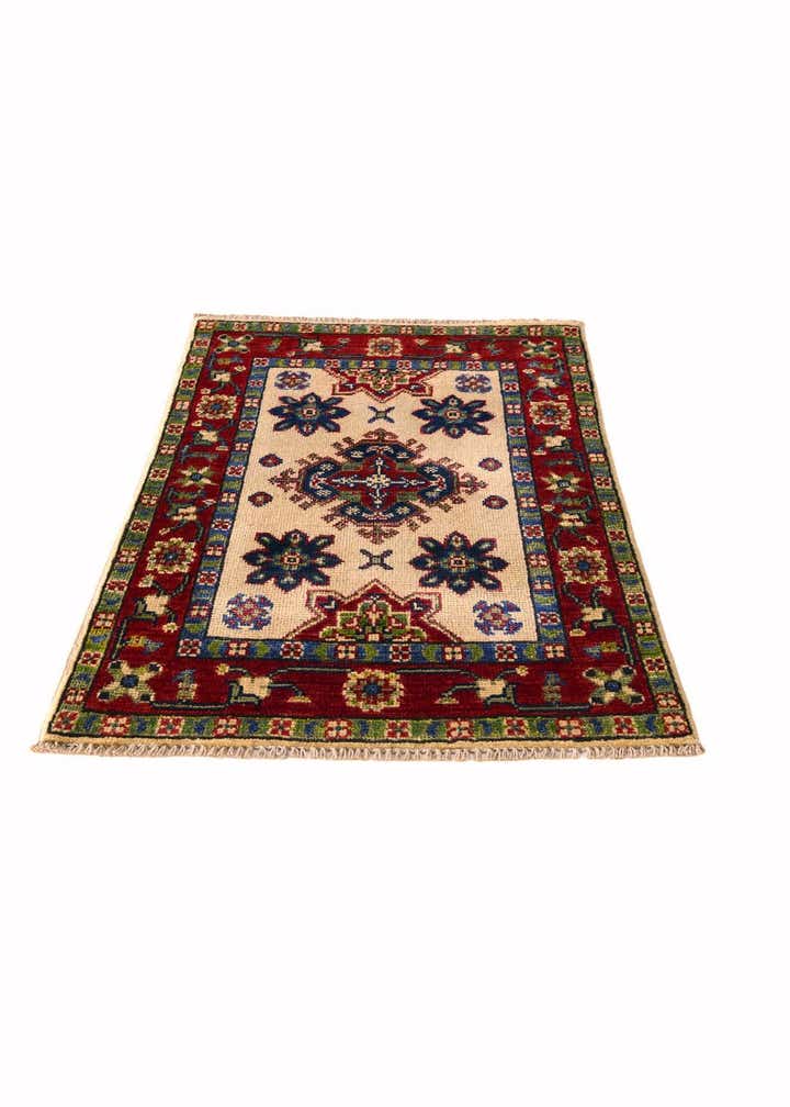 1' 11 x 2' 11 Hand Knotted Kazak Rug