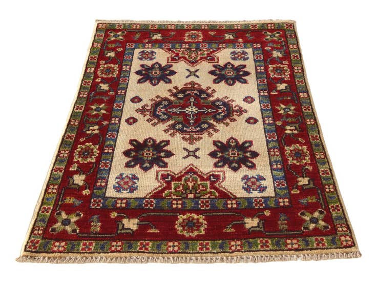 Detail image of 1' 11 x 2' 11 Hand Knotted Kazak Rug