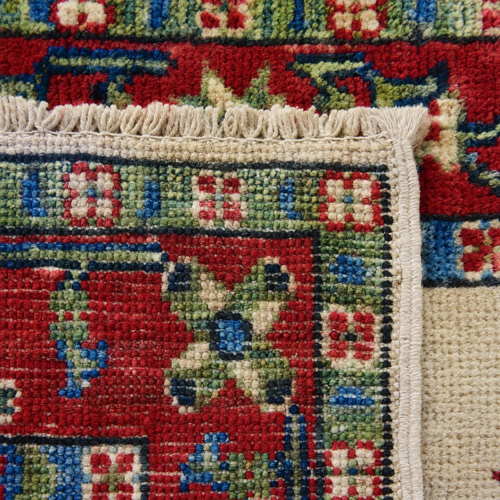 60cm x 90cm Hand Knotted Kazak Rug