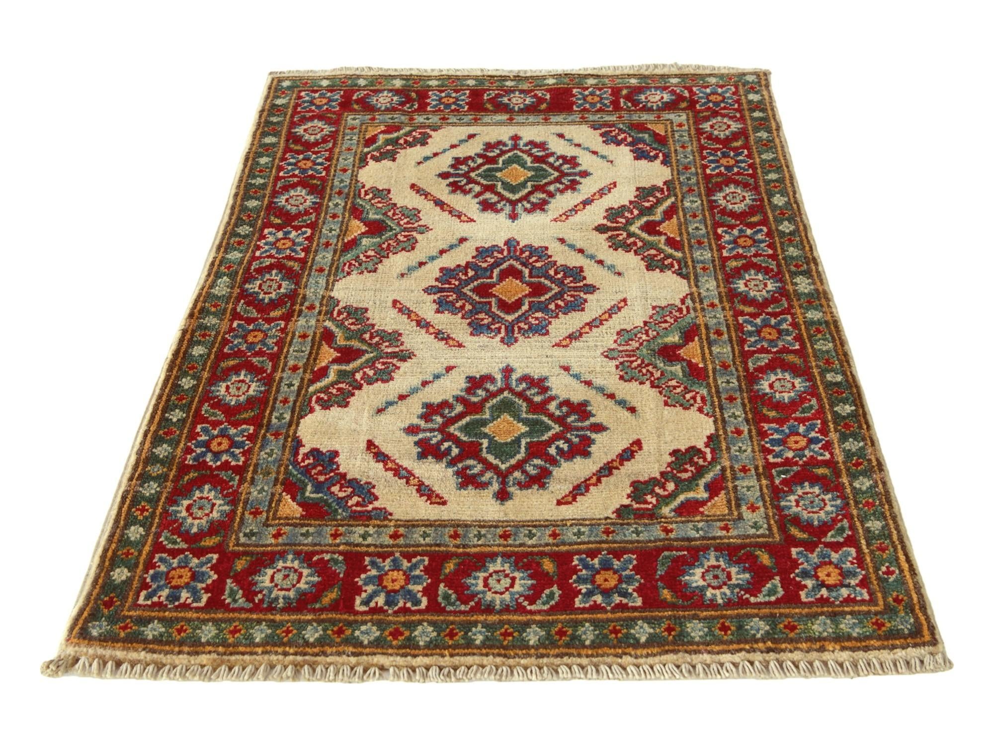 2' x 3' 1 Hand Knotted Kazak Rug