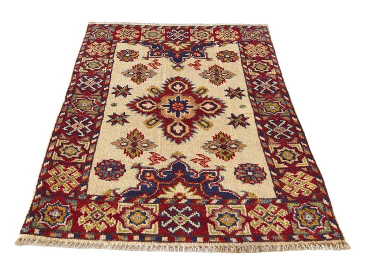 Detail image of 2' x 3' 1 Hand Knotted Kazak Rug
