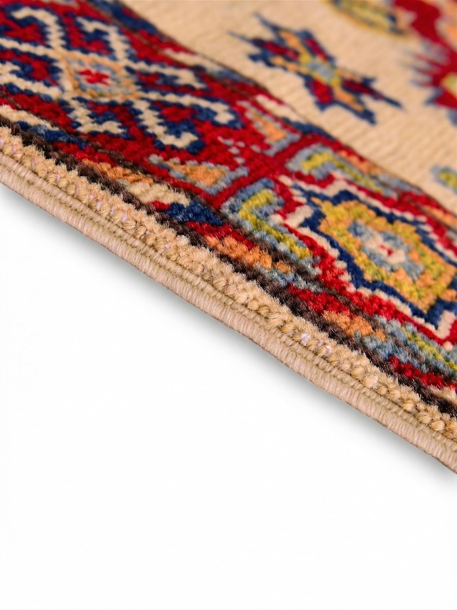60cm x 95cm Hand Knotted Kazak Rug