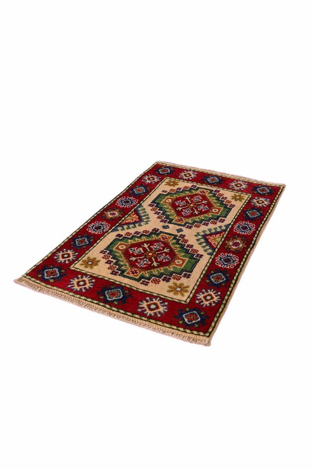 Detail image of 2' x 3' 1 Hand Knotted Kazak Rug