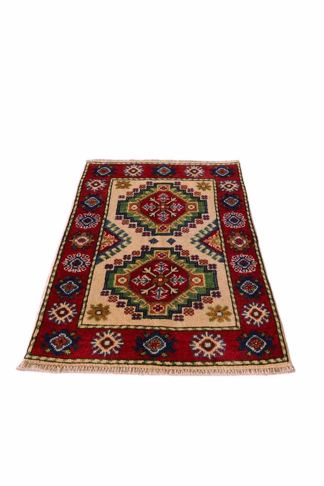 Detail image of 2' x 3' 1 Hand Knotted Kazak Rug