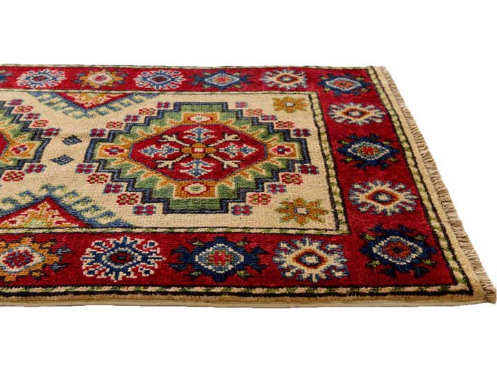 2' x 3' 1 Hand Knotted Kazak Rug