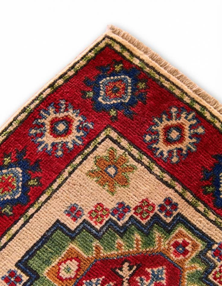 Detail image of 2' x 3' 1 Hand Knotted Kazak Rug