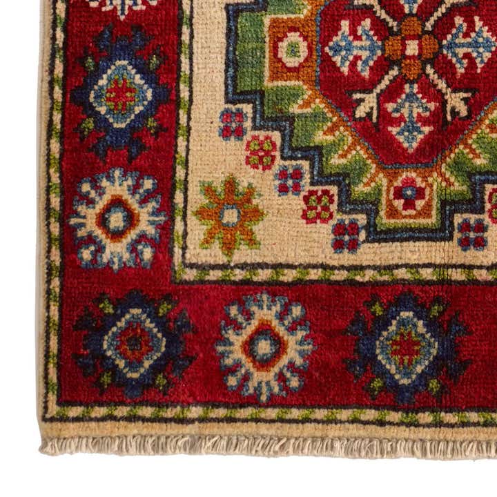 2' x 3' 1 Hand Knotted Kazak Rug