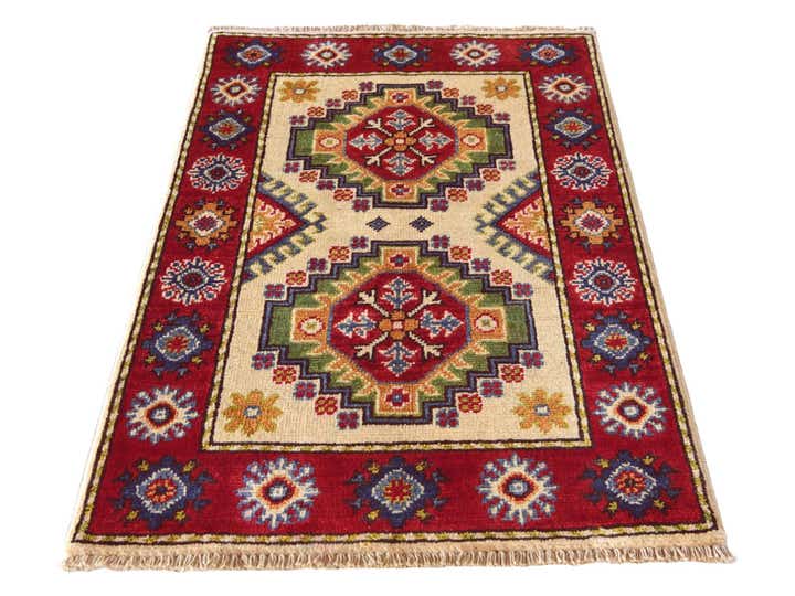 2' x 3' 2 Hand Knotted Kazak Rug