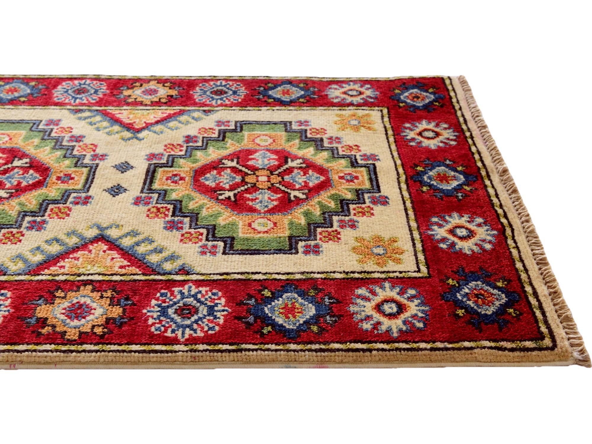 2' x 3' 2 Hand Knotted Kazak Rug