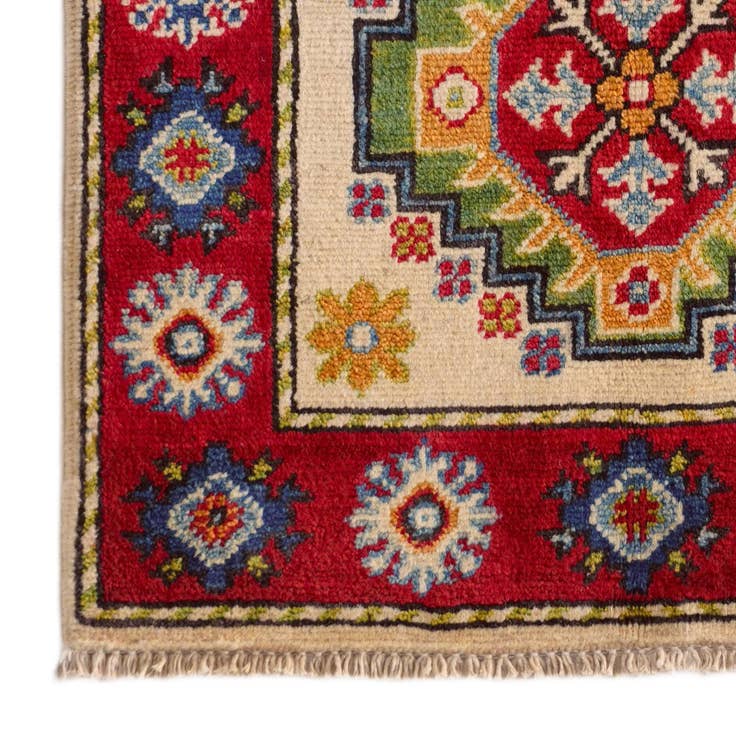 Detail image of 2' x 3' 2 Hand Knotted Kazak Rug