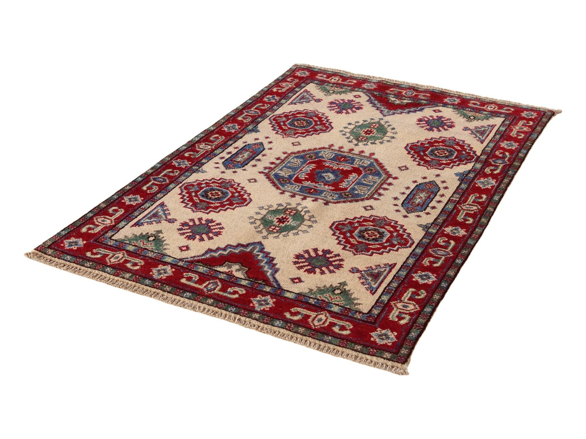 2' 8 x 4' Hand Knotted Kazak Rug
