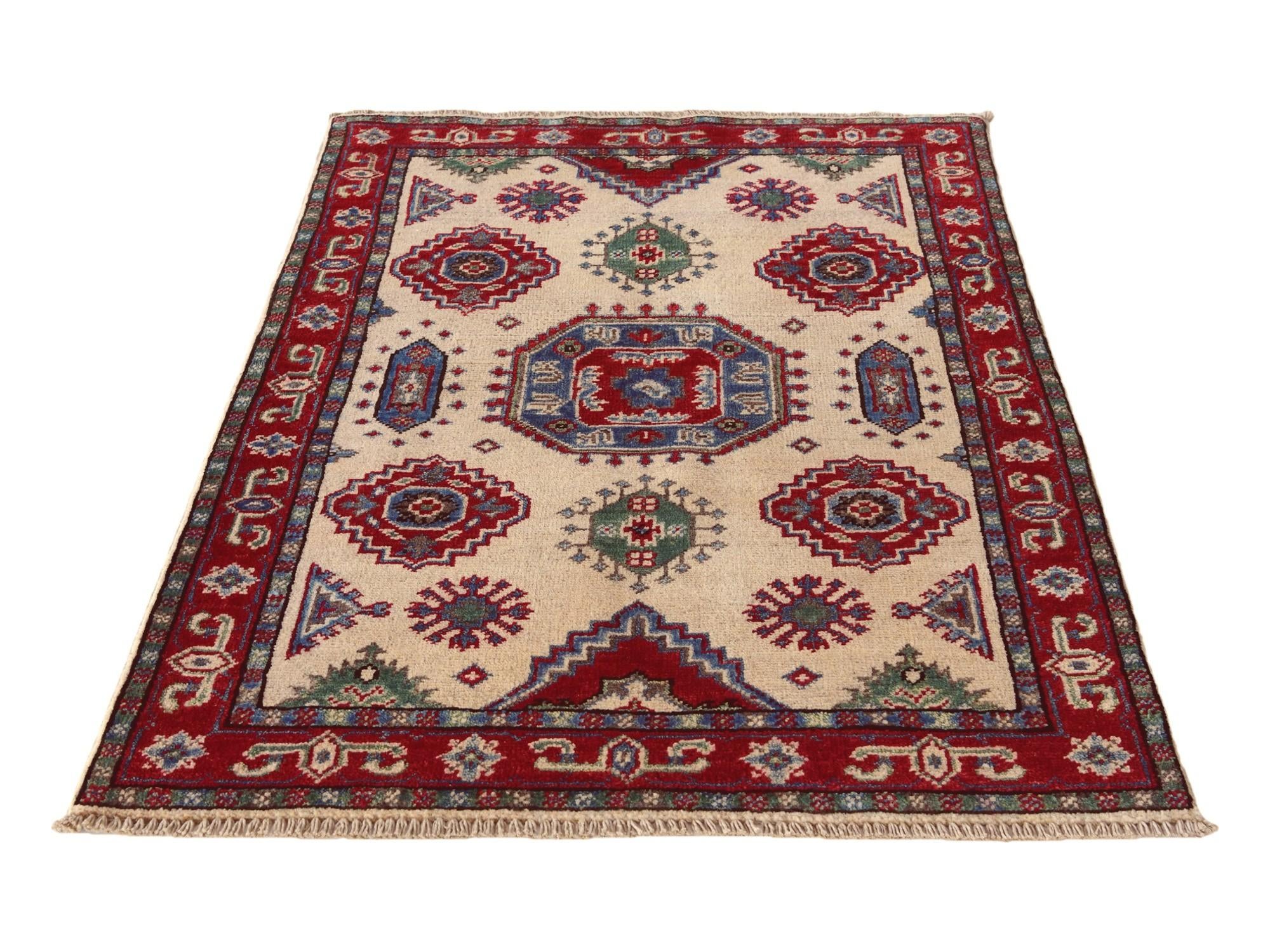 2' 8 x 4' Hand Knotted Kazak Rug